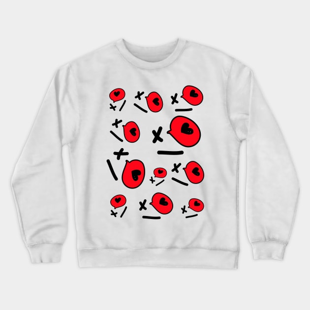 XOXO pattern Crewneck Sweatshirt by CindyS